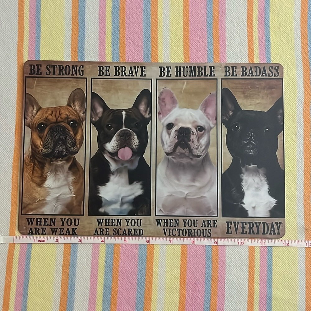 French Bulldog Decorative Metal Sign ~ Brand New